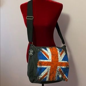 Canvas Robin Ruth messenger bag. British flag.